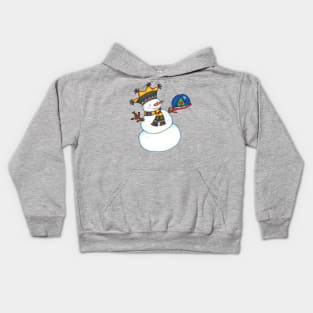 Snowman and Snow Globe Kids Hoodie